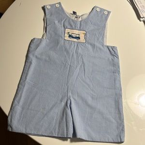 Oriental Express boy’s size 5T smocked gingham romper